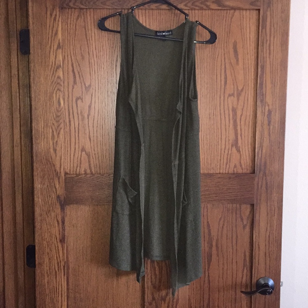 Military Green Cardigan